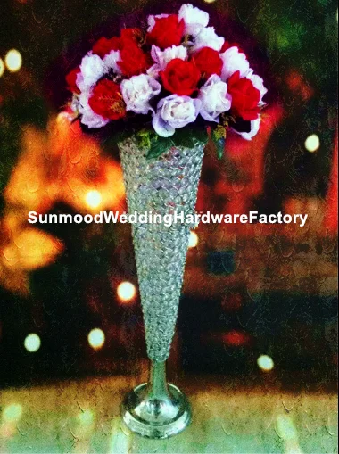 6pcs/10pcs )Gorgeous crystal centerpieces for wedding crystal flower stand table senyu01149