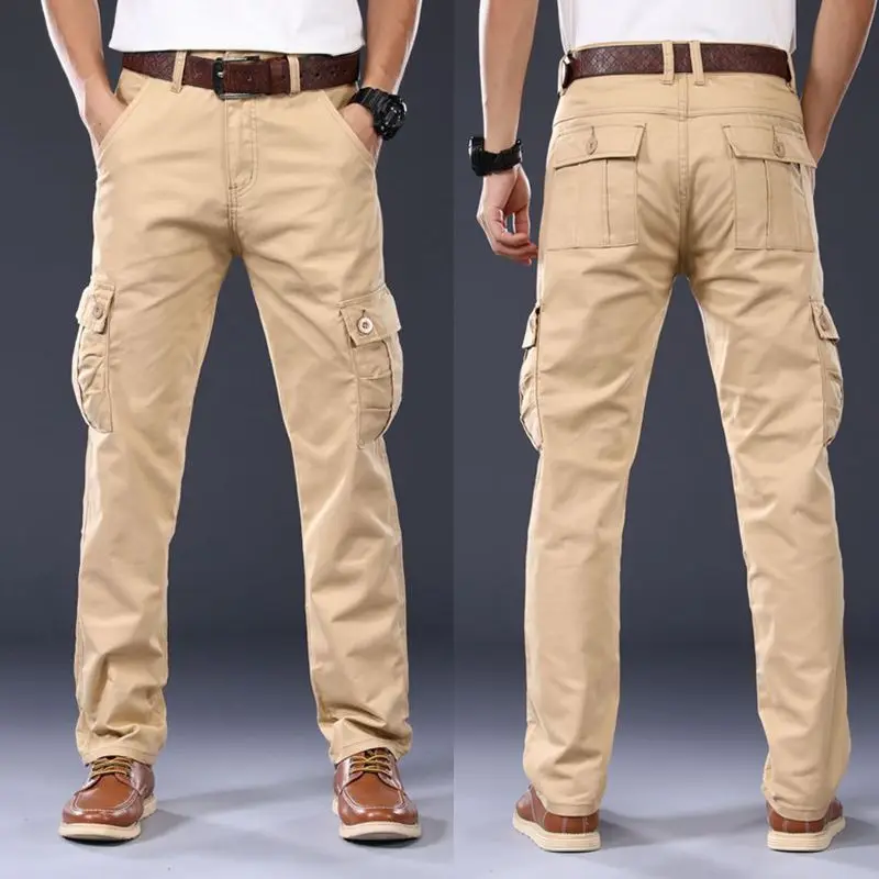 Khaki Pants Clothing Military-Trousers Outdoor Mens Fashion Lightweight Cotton Casual