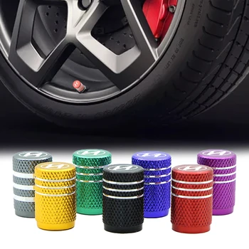 

4pcs Car Wheel Tire Valve Tire Air Plugs Holster Car Badge For Hyundais Santa Fe Sonata Solaris Azera Creta I30 Ix25 Tucson IX35