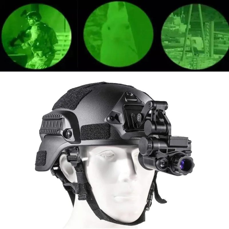 Gafas de visión nocturna, Monocular infrarrojo verde, WIFI, 1080p, dispositivo de nocturna, rango de 200m/656ft, casco para vigilancia de caza|Telescopios y binoculares| - AliExpress