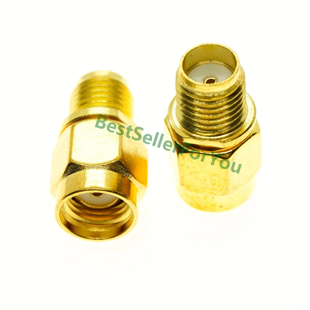

RF SMA adapter SMA Female to RP SMA Male Plug Connector Adapter Gold Plated Straight Coaxial RF Adapters