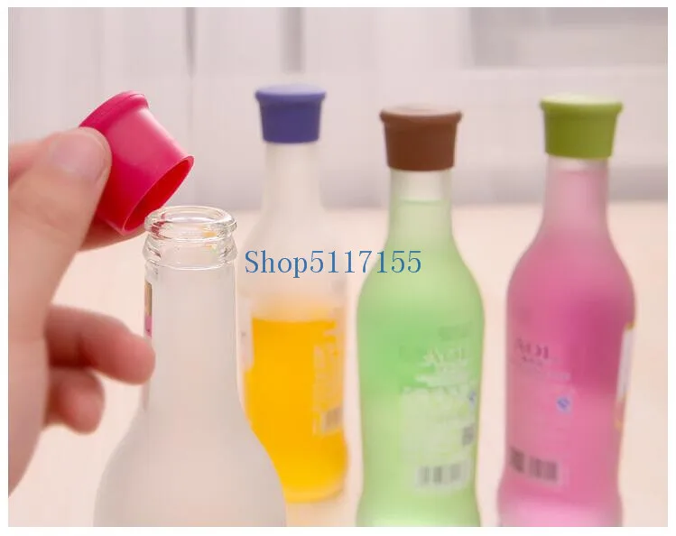 1000pcs Reusable Silicone Wine Beer Top Bottle Cap Stopper Drink Saver Sealer Beverage Home Kitchen Bar Tools