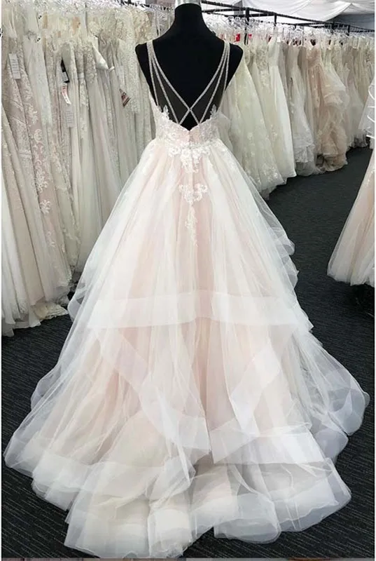 Богемное свадебное платье с рюшами Кружевное Свадебное бохо-платье vestido de noiva robe de mariee