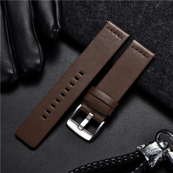Premium Genuine Leather Quick Release Watch Strap - Sport Smart Watch Band 18mm/20mm/22mm