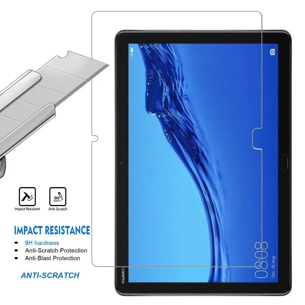 9H Tempered Glass For Huawei Mediapad M5 Lite 10 10.1" BAH2-W09/L09/W19 Screen Protector Tablet Protective Film Guard For M5 10" 3