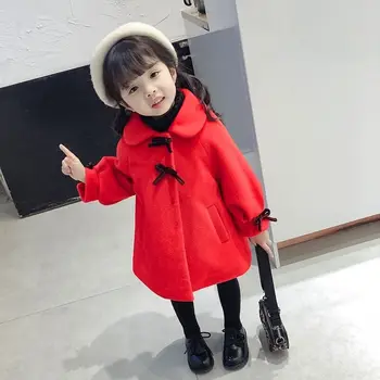 

Autumn and Winter Girls Woolen Coat Winter Fashion Children Baby Girl Princess Woolen Jacket Winter Toddler Wool Coat 2020 New