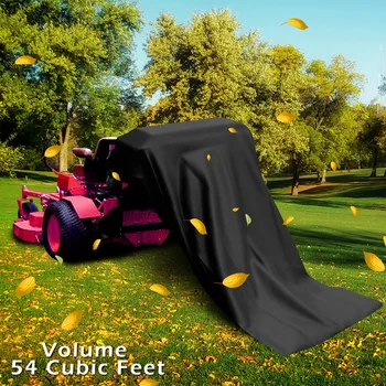 

Lawn Tractor Leaf Bag Black Low Elastic Wire Riding Mower Huge Universal Collection System Leaf Bag Trash Bag