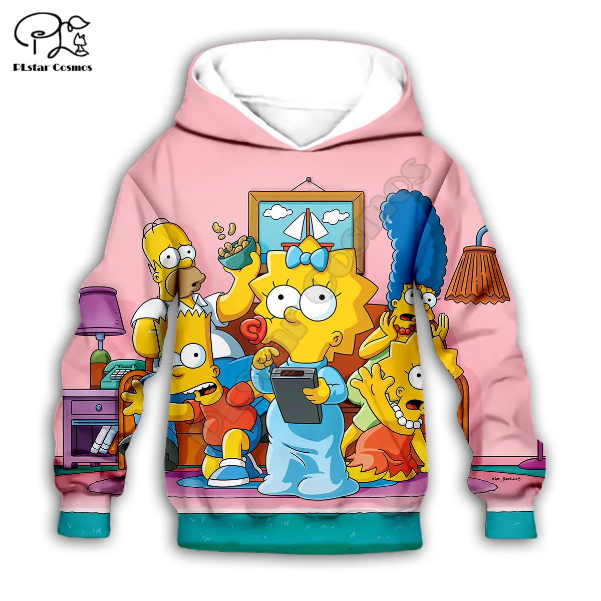 

Simpsons pattern 3d Hoodies Children zipper coat Long Sleeve Pullover Cartoon Sweatshirt Tracksuit Hooded/pants/family t shirts