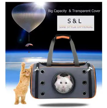 

2020 Portable Pet Carriers Outdoor Travel Teddy Bags Transparent Cover Breathable Durable Dogs Cats Handbag Shoulder Bag
