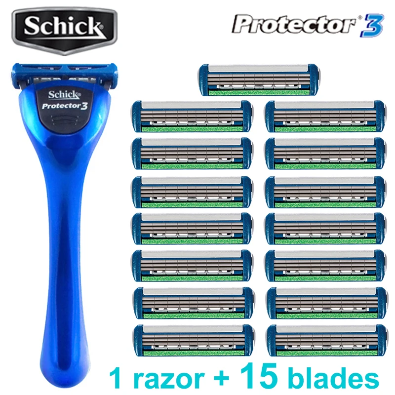 Оригинальная бритва Schick Protector 3 набор алмазных бритв ручная лучший 3d для мужчин