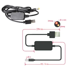 Câble de convertisseur de tension, DC DC mm x 5.5mm, prise Jack 5V à 9V/12V cc, livraison directe, 2.1