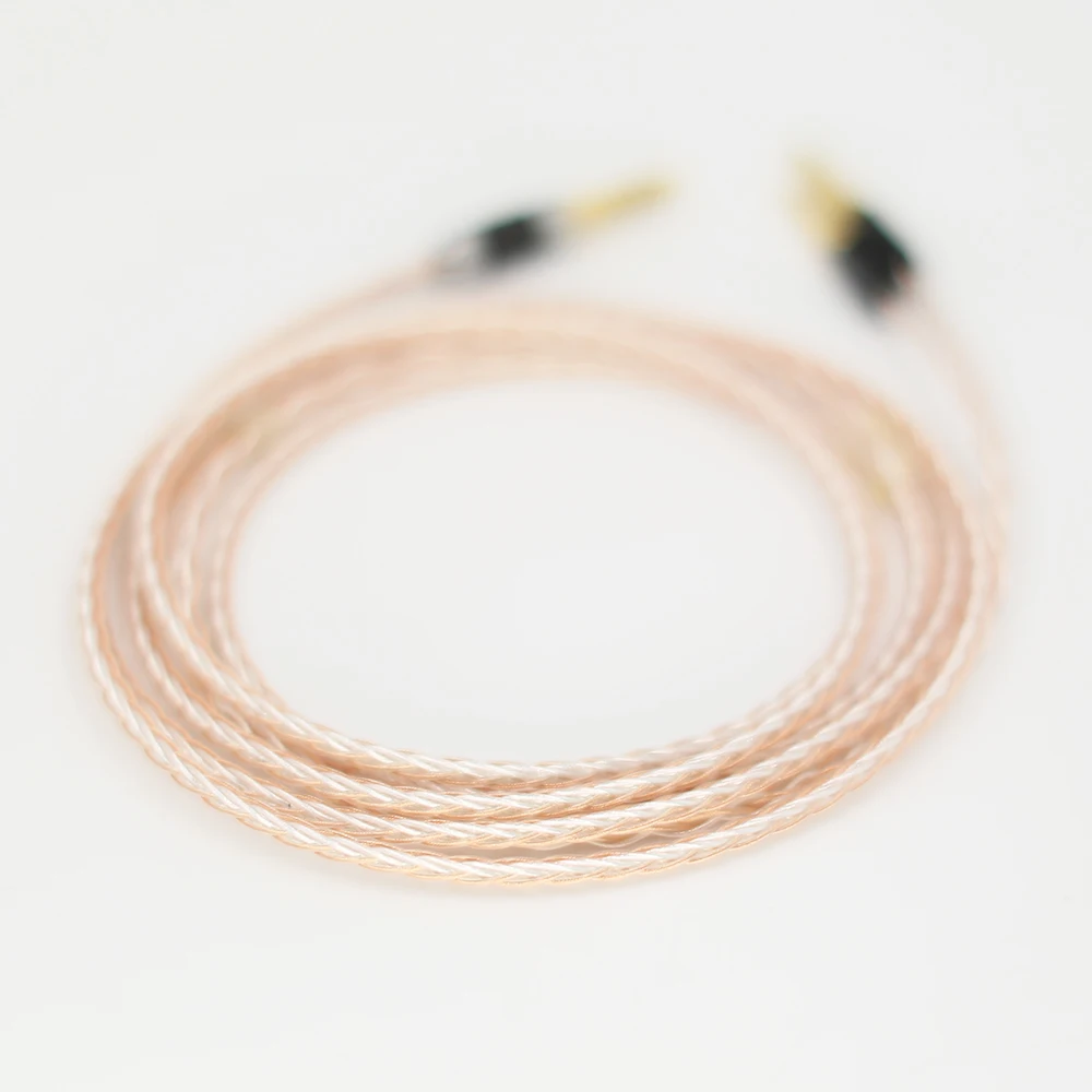 Hight Quality 8cores Headphones Cable 3 5 stereo Audio Plug Audio Upgrade Cable For Meze 99 Classics Focal Elear