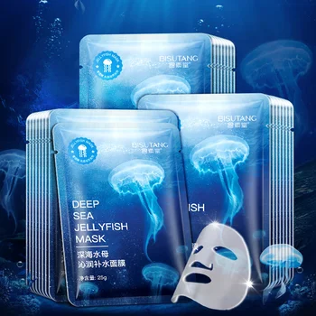 

Deep-sea Skin Care Products Jellyfish Mask Moisturizing Water Nourishment To Keep Moist and Smooth Skin tightness Skin 10pcs/box