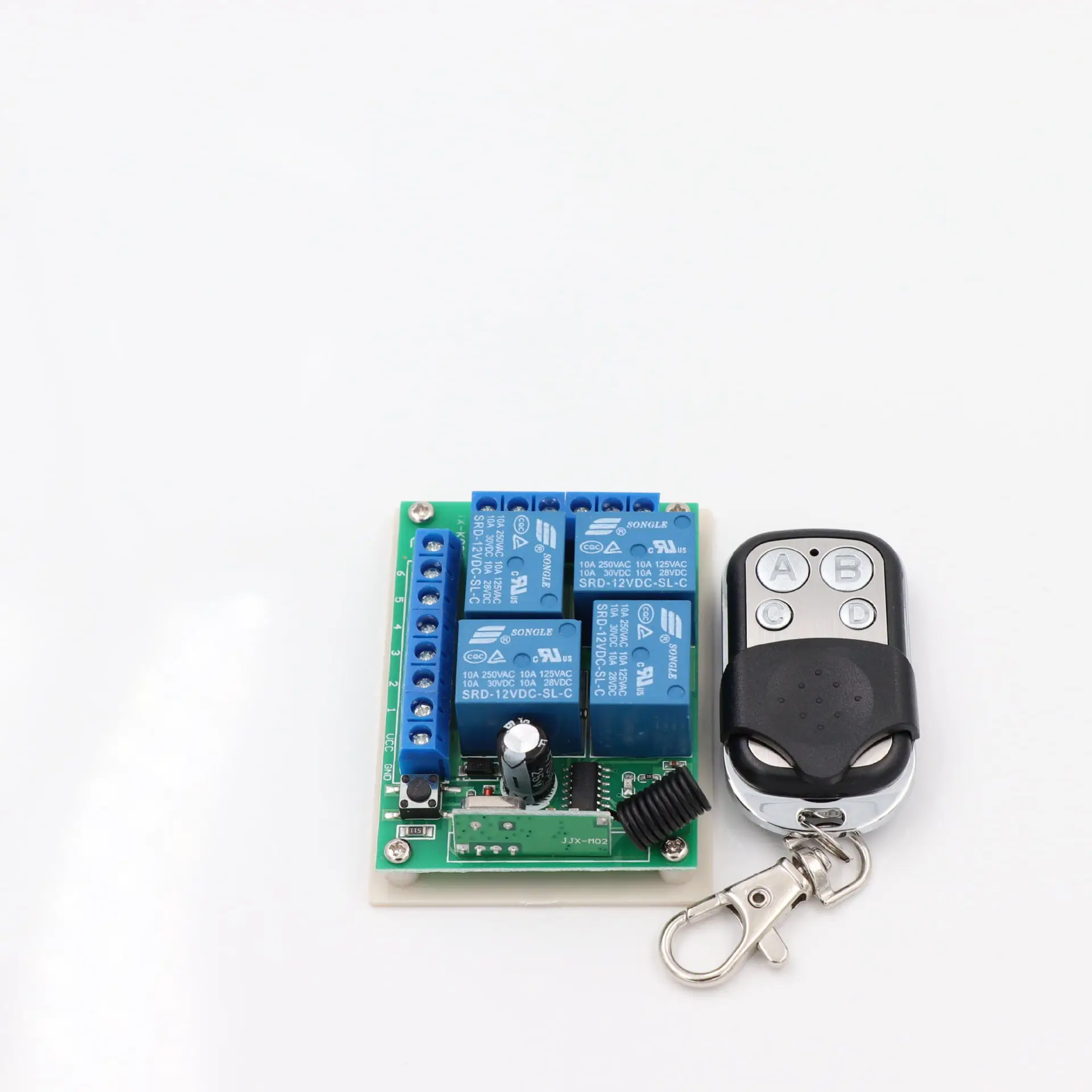 12V Дистанционное Управление переключатель/4-полосная мотор гаражной двери реле Системы четырехходовой Беспроводной дистанционный переключатель 433 м