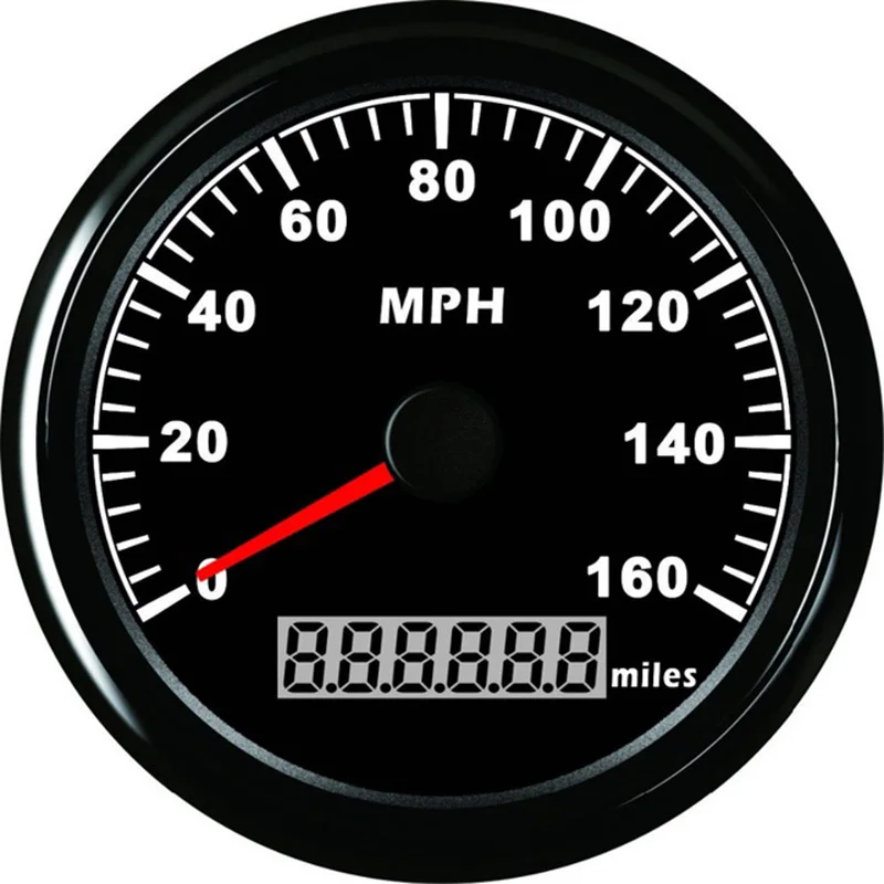 Универсальные 85 мм автомобильные яхты цифровые спидометры GPS 0 160 MPH скорость