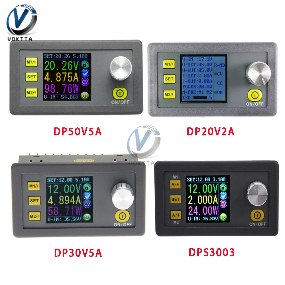 Módulo de Fonte de Alimentação Tensão Constante Atual Step-down Programável Cor Lcd Dps3003 Dp30v5a Dp20v2a Buck Converter Dp50v5a