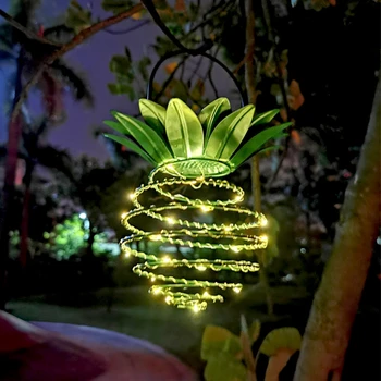 

Solar Lights Outdoors LED Pineapple Shape Hanging Light Waterproof Garden Garden Park Path Corridor Lawn Fence Decorative