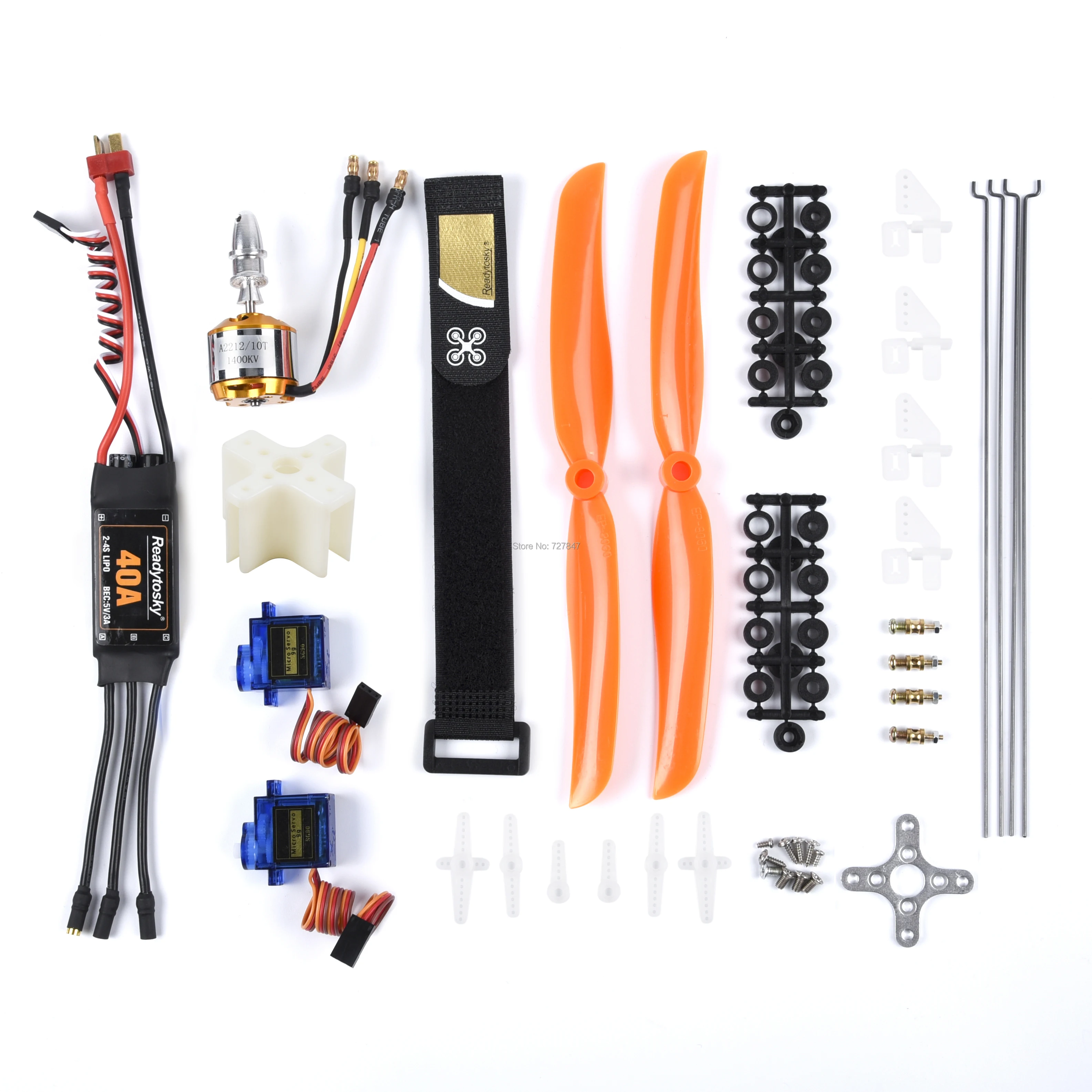 2212 1400KV бесщеточный двигатель+ 30A/40A ESC+ SG90 сервопривод+ 8060 пропеллер+ Толкатель+ сервопривод регулятор угла для RC крыла SU-27