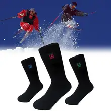 3,7 в 3 регулируемые теплые носки с электрическим подогревом, носки с перезаряжаемой батареей для женщин и мужчин, зимние уличные лыжные, велосипедные, спортивные, теплые