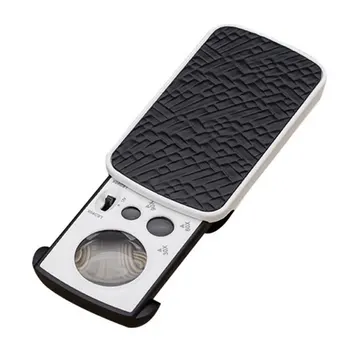

Portable Led Jewelry Magnifying Glass Loupe Light Magnifier Stamps Slide Out Pocket Gems 30X 60X 90X