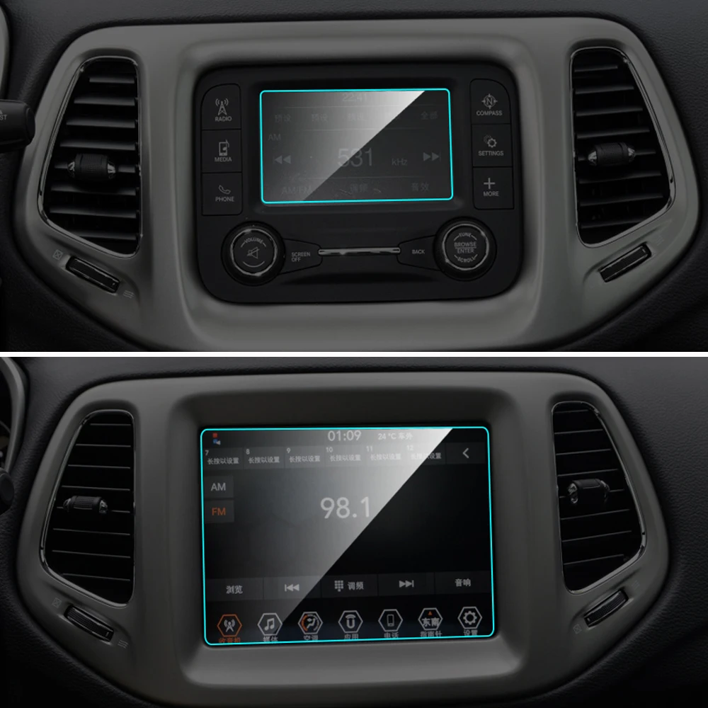 Car Screen Protector for Jeep Compass 2017 19 Interior Car GPS