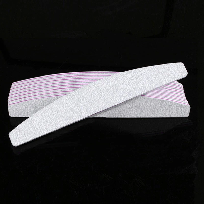 

1Pc Nail File Lime 100/180 Double Side Sanding Buffer Block Set Nail Trimmer White Grey Nail Files For UV Gel Polish Manicure