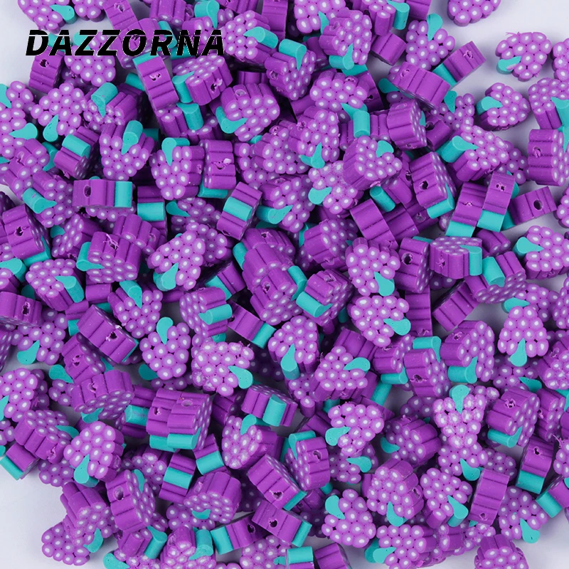 

50/100pcs/lot 10mm Grape Beads Polymer Clay Beads Mixed Color Polymer Clay Spacer Beads For Jewelry Making DIY Bracelet Necklace