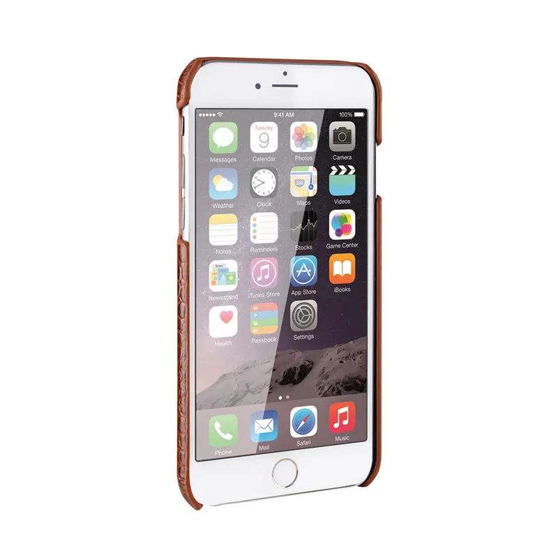 BestNull первый слой воловьей кожи крокодиловых линий задняя крышка чехол для iPhone 8 4,7 дюймов смартфон
