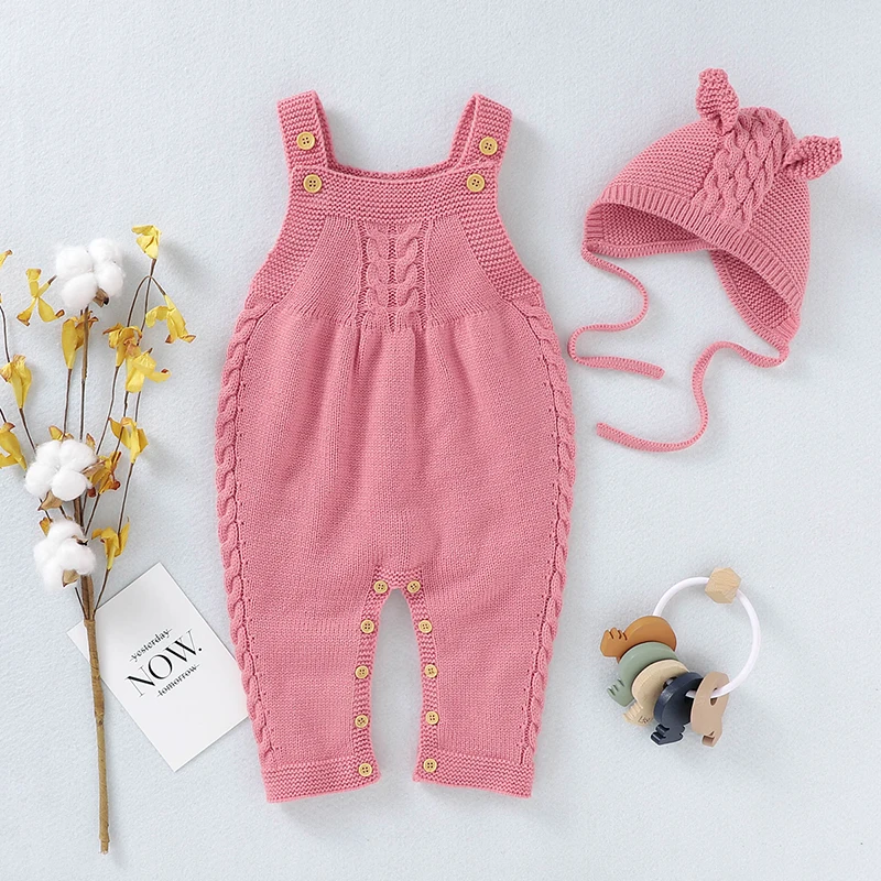 Newborn Sailor Romper Girls Boy Costume Anchor Baby Romper Set Knitted Newborn Girl Boy Jumpsuit Outfit + Cute Hat Solid Toddler Children Onesies Clothing Sleeveless One Piece bamboo baby bodysuits	 Baby Rompers