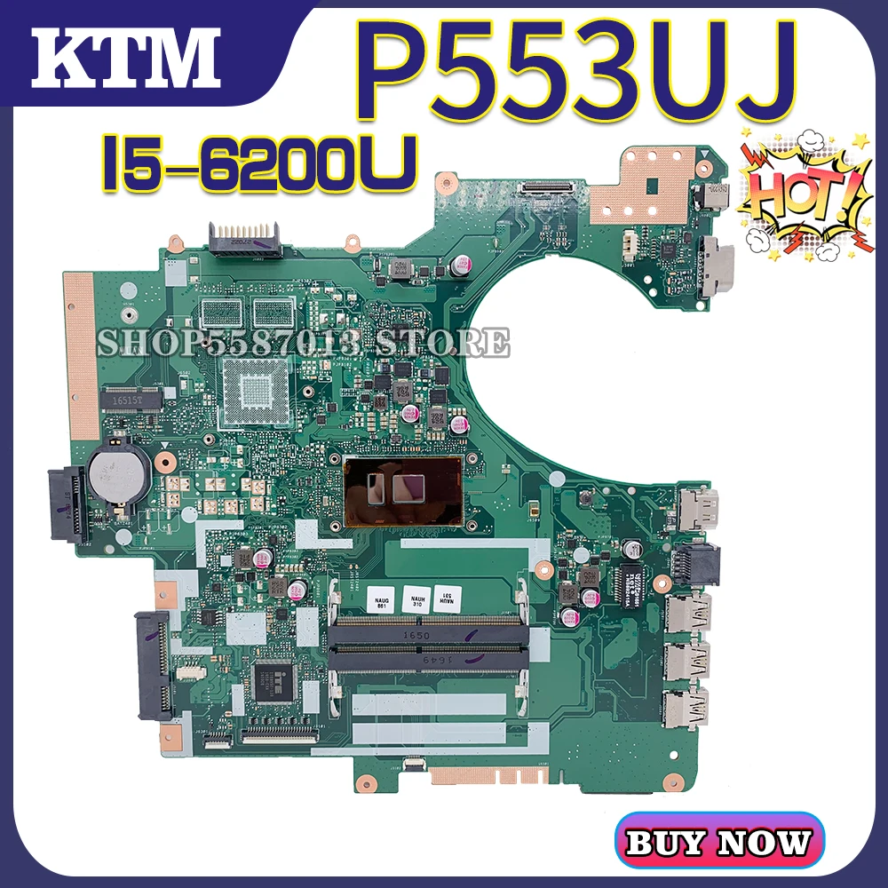 

PE553U for ASUS P553UJ P553UQ P553UA P553U P553UR PRO553U laptop motherboard mainboard test OK I5-6200U cpu 100% test