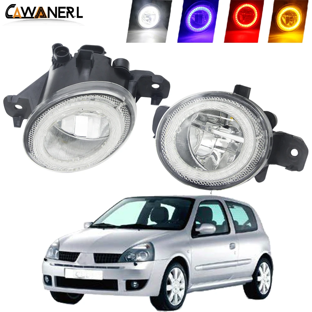 2 X светодиодный Ангел глаз туман светильник для Renault Clio 2/II хэтчбек) 1998-2004