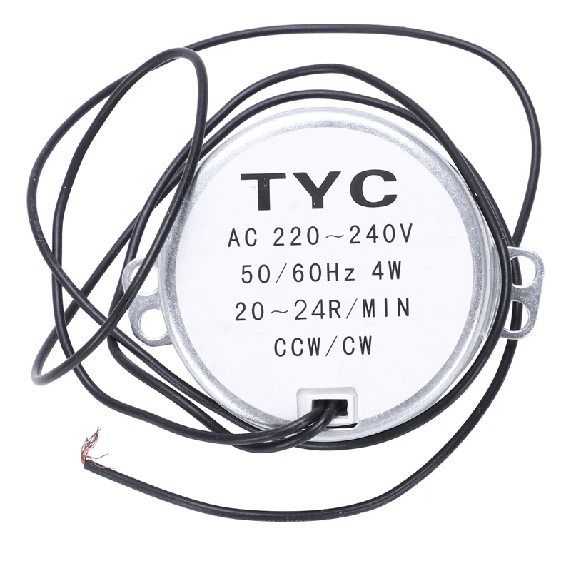 Top-TYC50 двухстороннее управление AC синхронный двигатель 220V 25RPM 4W CCW/CW
