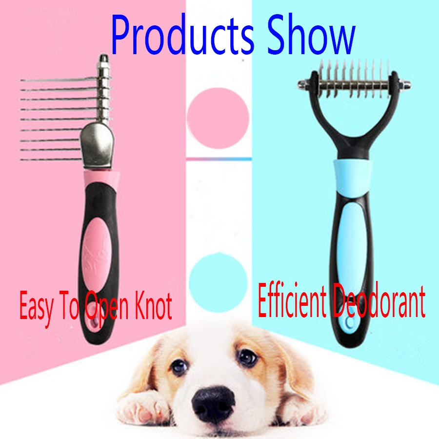 Soft Easy Dogs Beauty Comb Removal Open Kont Grooming Tools Trimmer Honden Kammen Brush Pets Toilettage Accessories DD60SZ | Дом и сад