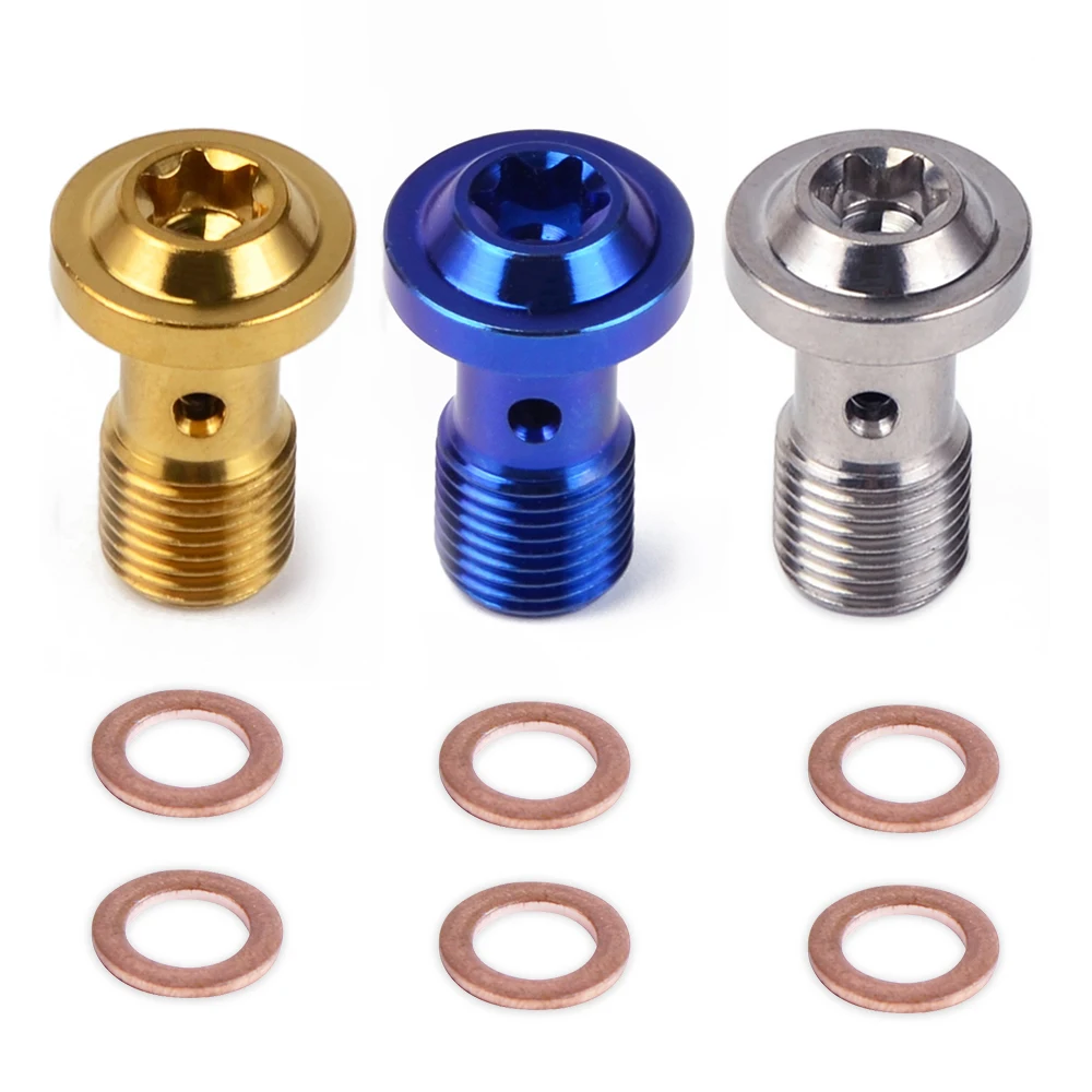 Motorcycle Banjo Bolt Screw M10x1.0x19 For Brembo Brake Hose Line Master Cylinder For KTM Ducati Triumph