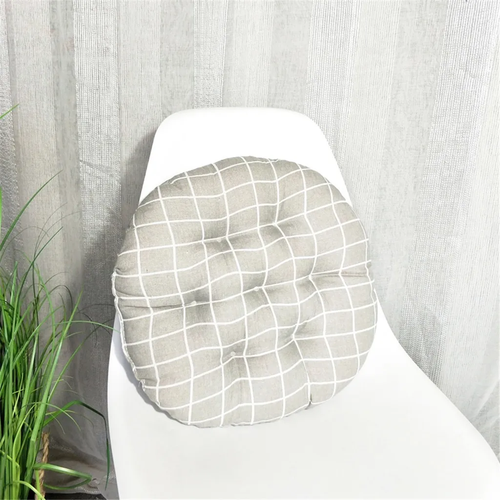 Chair Cushion Round Cotton Upholstery Soft Padded Cushion Pad Office Home Or Car Seat Cushion
