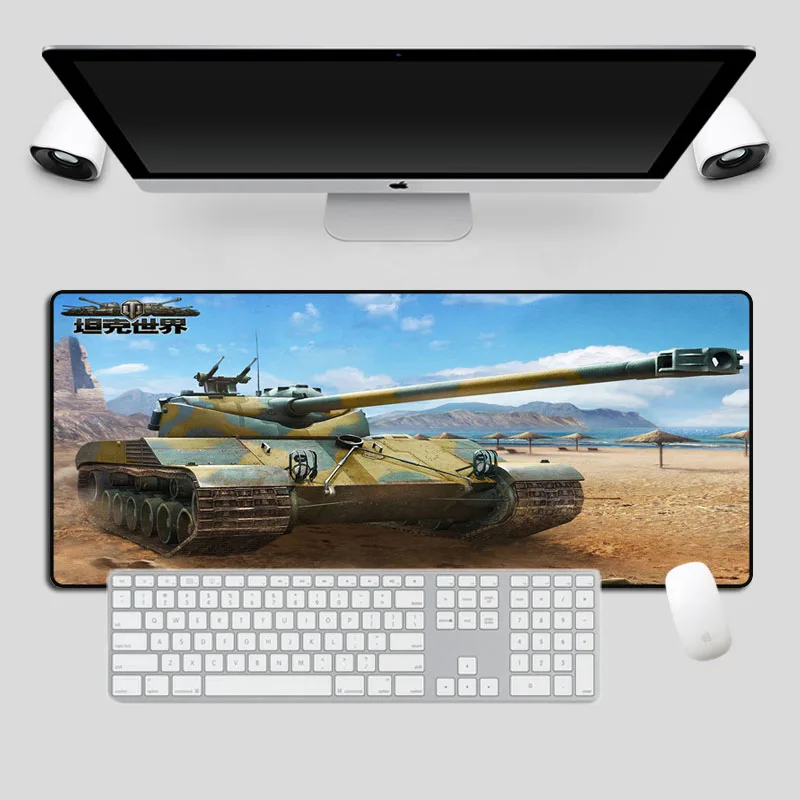 Siancs World of Tanks коврик для мыши геймер большой резиновый, мягкий, для игр коврик для мыши 70x30 см компьютер прочный запирающийся край клавиатуры коврик для стола