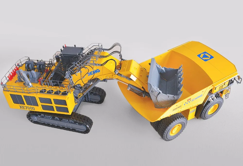 Авторизованный 1/50 литой под давлением модель XCMG XE7000 шахтный экскаватор, большой металлический экскаватор
