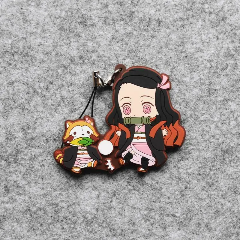 Cosmile аниме Demon Slayer Kimetsu No Yaiba Kamado Tanjirou резиновый брелок для ключей Ограниченная