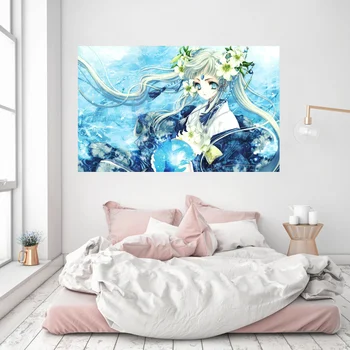 

[Self-Adhesive] 3D Cute Anime Girl 106 Japan Anime Wall Stickers Mural Decal Wall Murals AJ WALLPAPER Belly