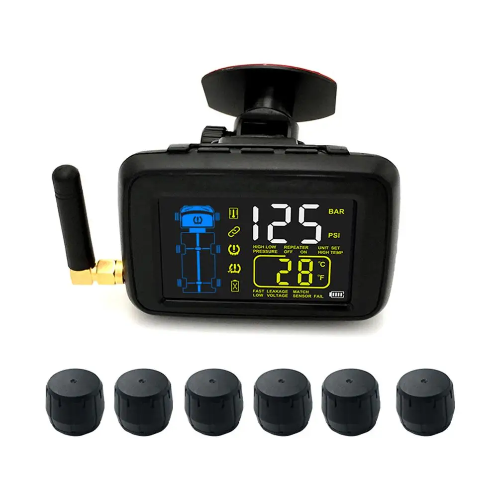 Беспроводная автомобильная система контроля давления в шинах TPMS + внешний датчик