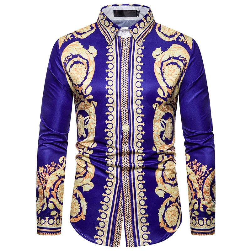 

Top men,shirt men,men's shirts,fashion casual shirts,printed shirts, men's lapel shirts, long sleeve shirt men, men's clothing,