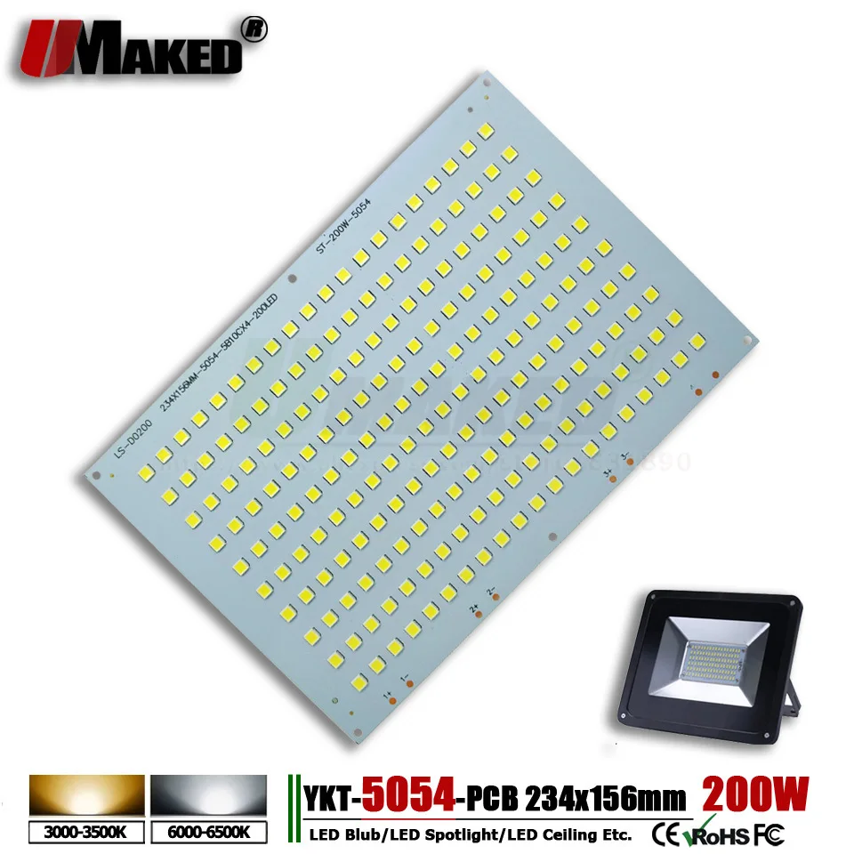 300 Вт 262x167 мм светодиодный PCB SMD5054 установка прожекторов алюминиевая пластина светодиодный радиатор Borad световая панель для Светодиодный наружные прожекторы