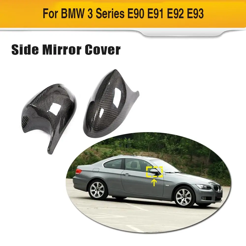 

Replacement Rearview Mirror Covers Caps for BMW 3 Series E90 E92 E93 2005-2007 Car Side Mirror Covers Caps Non M3 Carbon Fiber
