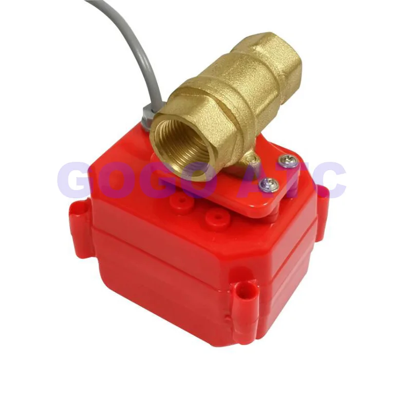 DC 12 V G3/4 DN20 Gemotoriseerde Kogelkraan DN20 Messing Elektrische Kogelkraan 2 Weg Gemotoriseerde Bal Elektrische Klep Voor Flow Control