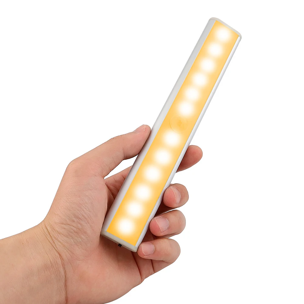 PIR датчик движения светодиодный ночной Светильник для шкафа заряжаемый USB СВЕТОДИОДНЫЙ светильник 1500mh батарея Рабочее время 30 дней Лампа магнит Адсорбция D30