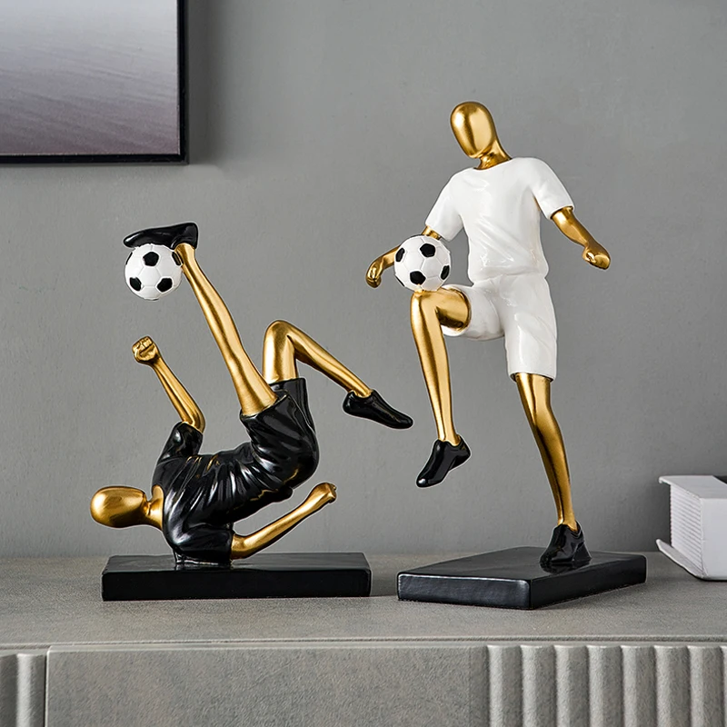 Ornamento de jogador de futebol, decoração de personagem de jogador de  futebol, enfeite de jogador de futebol para sala de estar