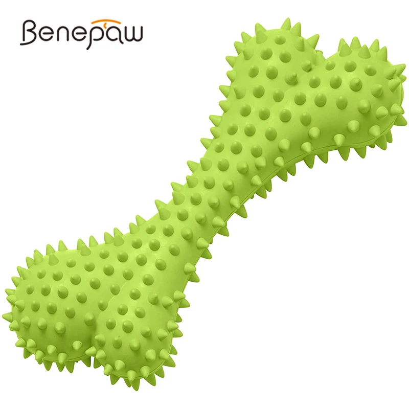 Benepaw Bite-resistant Dog Bone For Medium Large Dogs Bouncy Floatable Safe Material Pet Chew Toys Traning Puppy Teeth Cleaning