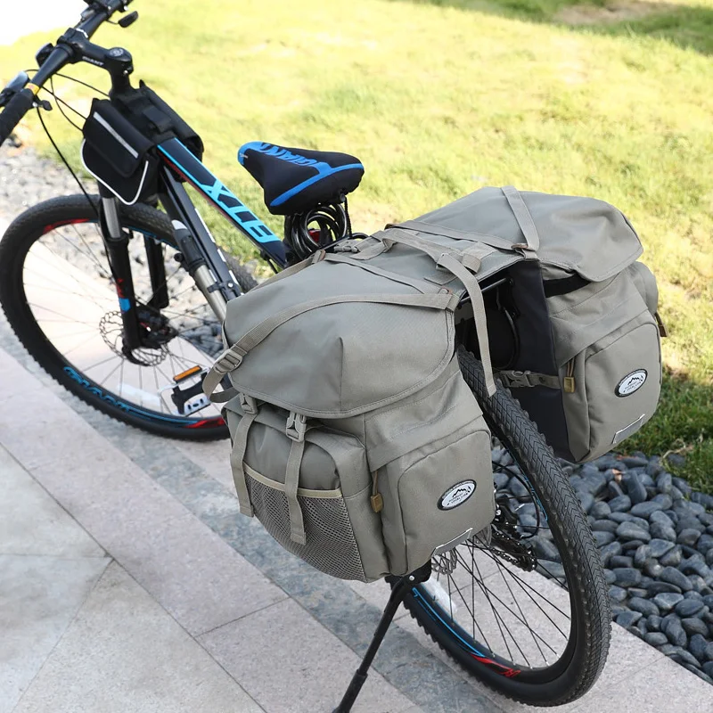 

Сумка-переноска велосипедная холщовая в стиле ретро, 50 л