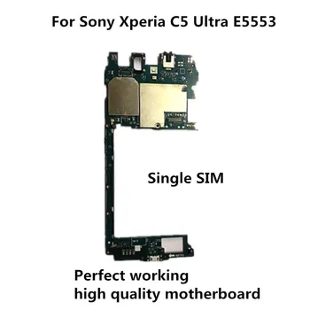 

Tested Full Work Original Unlock Motherboard For Sony Xperia C5 Ultra E5553 Logic Circuit Electronic Panel