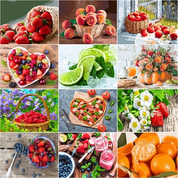 

5D DIY diamond painting fruit and vegetable kitchen diamond embroidery picture diamond embroidery diamond mosaic home decoration